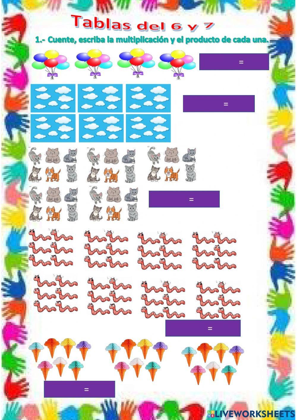 Tablas de multiplicar