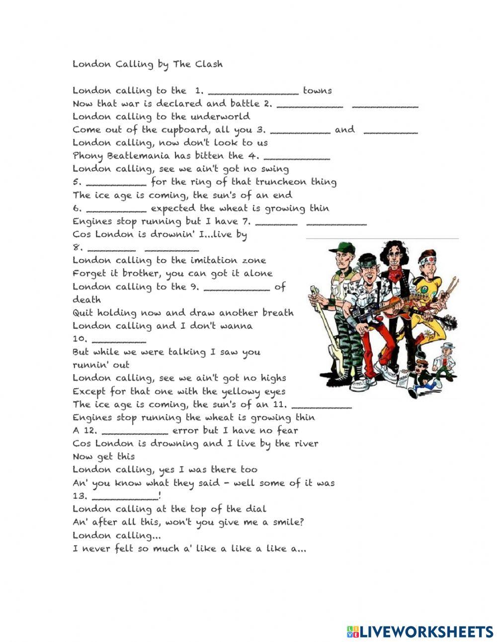 Song: London Calling Song: London Calling