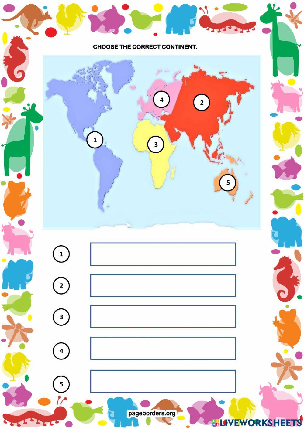 The correct continent