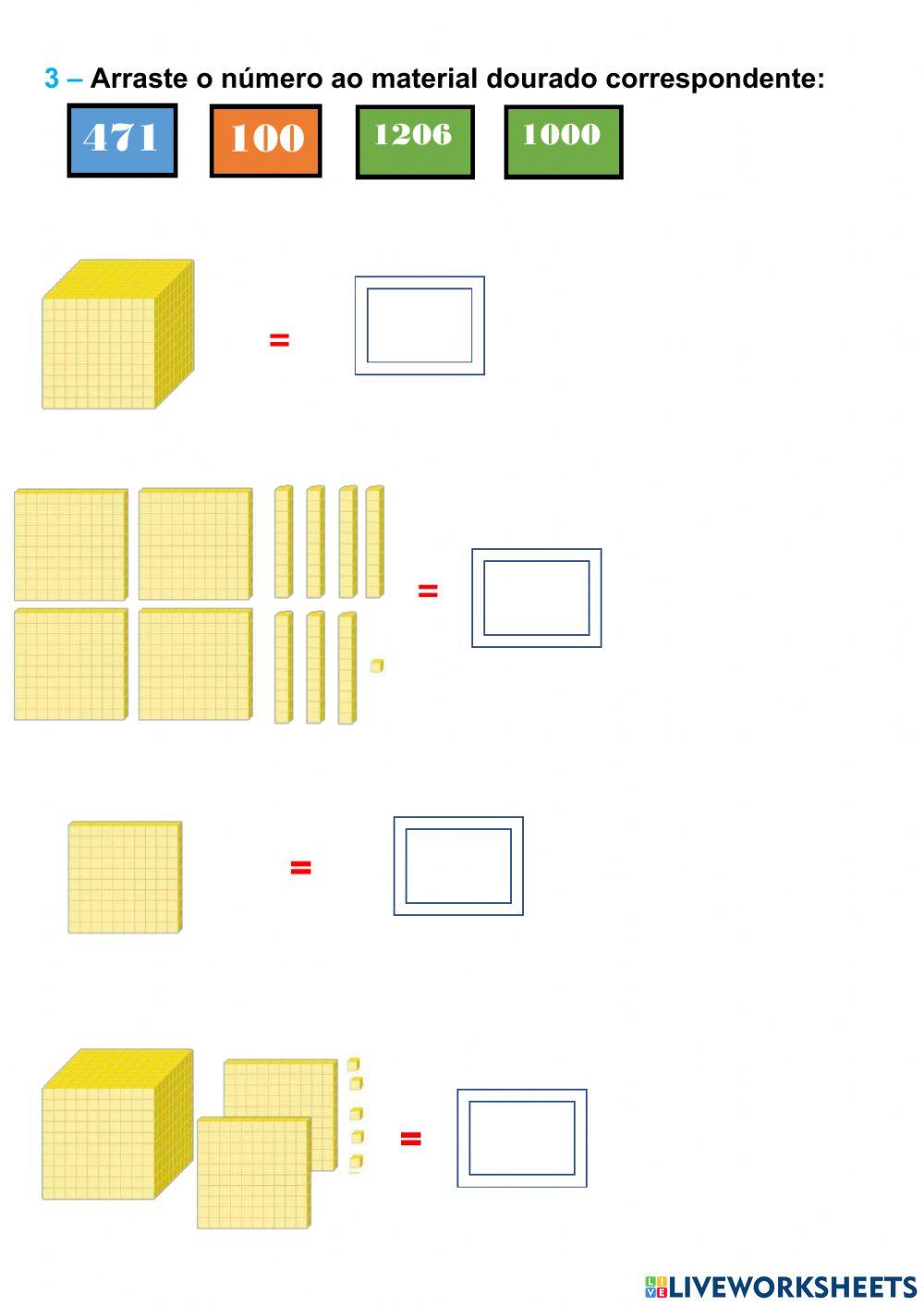 Estudo do material dourado