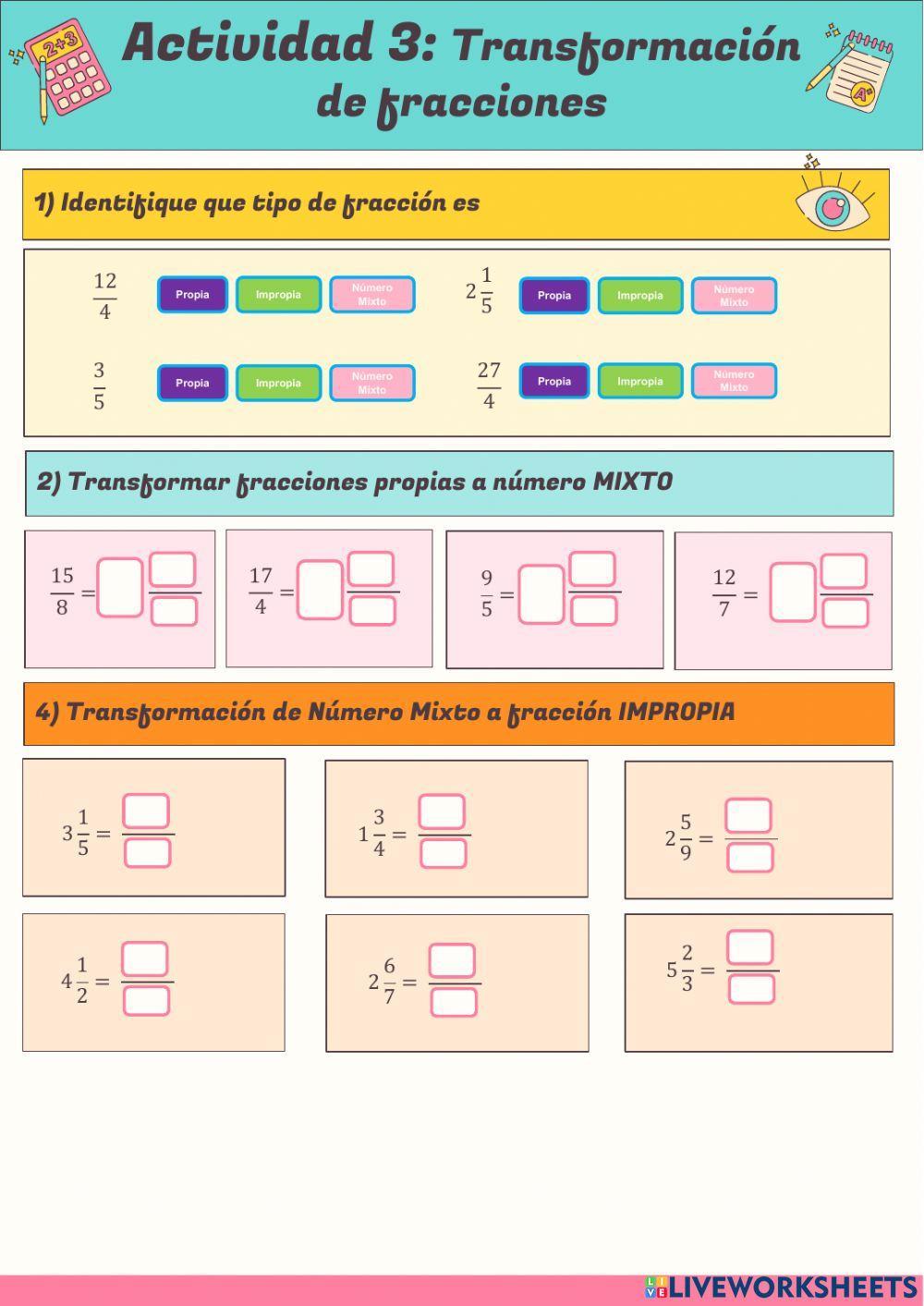 Actividad 3 transformación de fracciones 