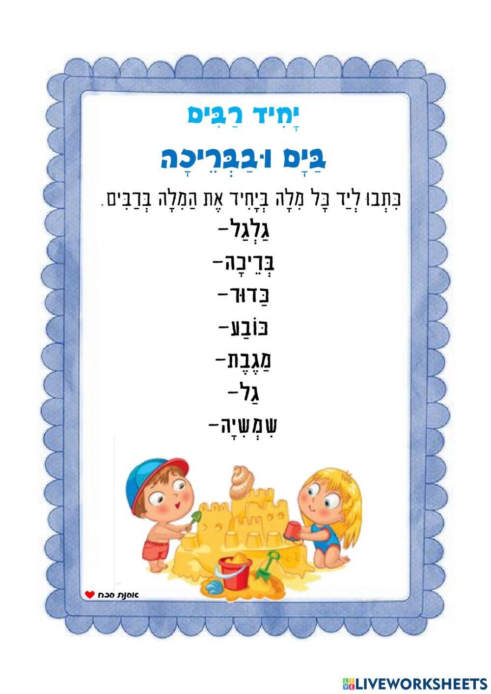 יחיד-רבים