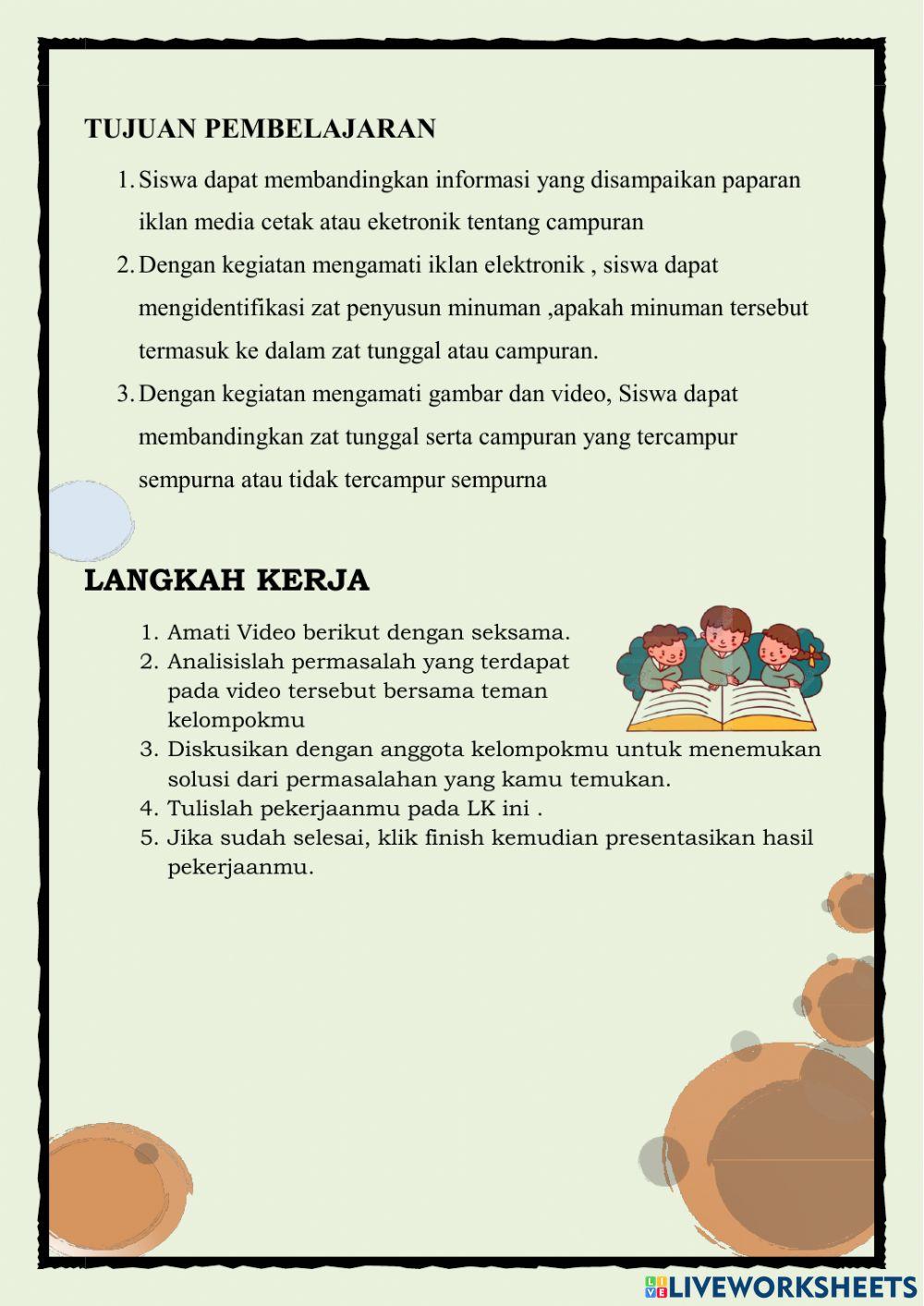 Materi Kelas 5 Tema 9 Sub tema 3 PB 1