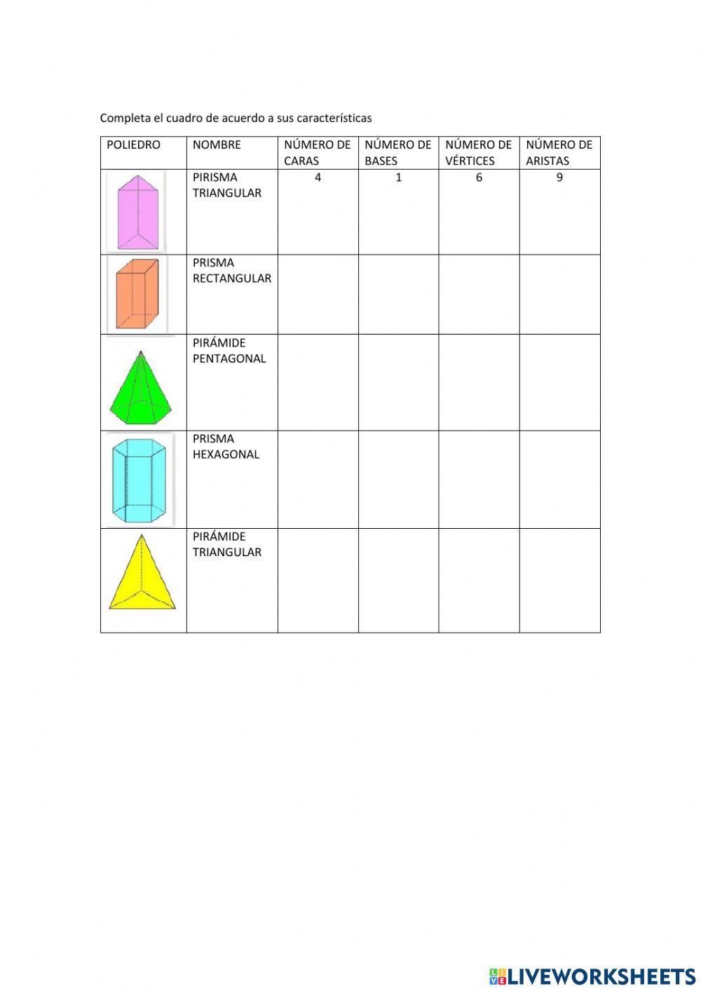 Prismas y pirámides