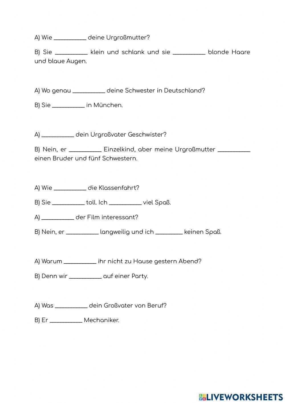 Pr teritum Sein Free Interactive Worksheets 985068 Pr teritum Sein Free Interactive Worksheets 985068