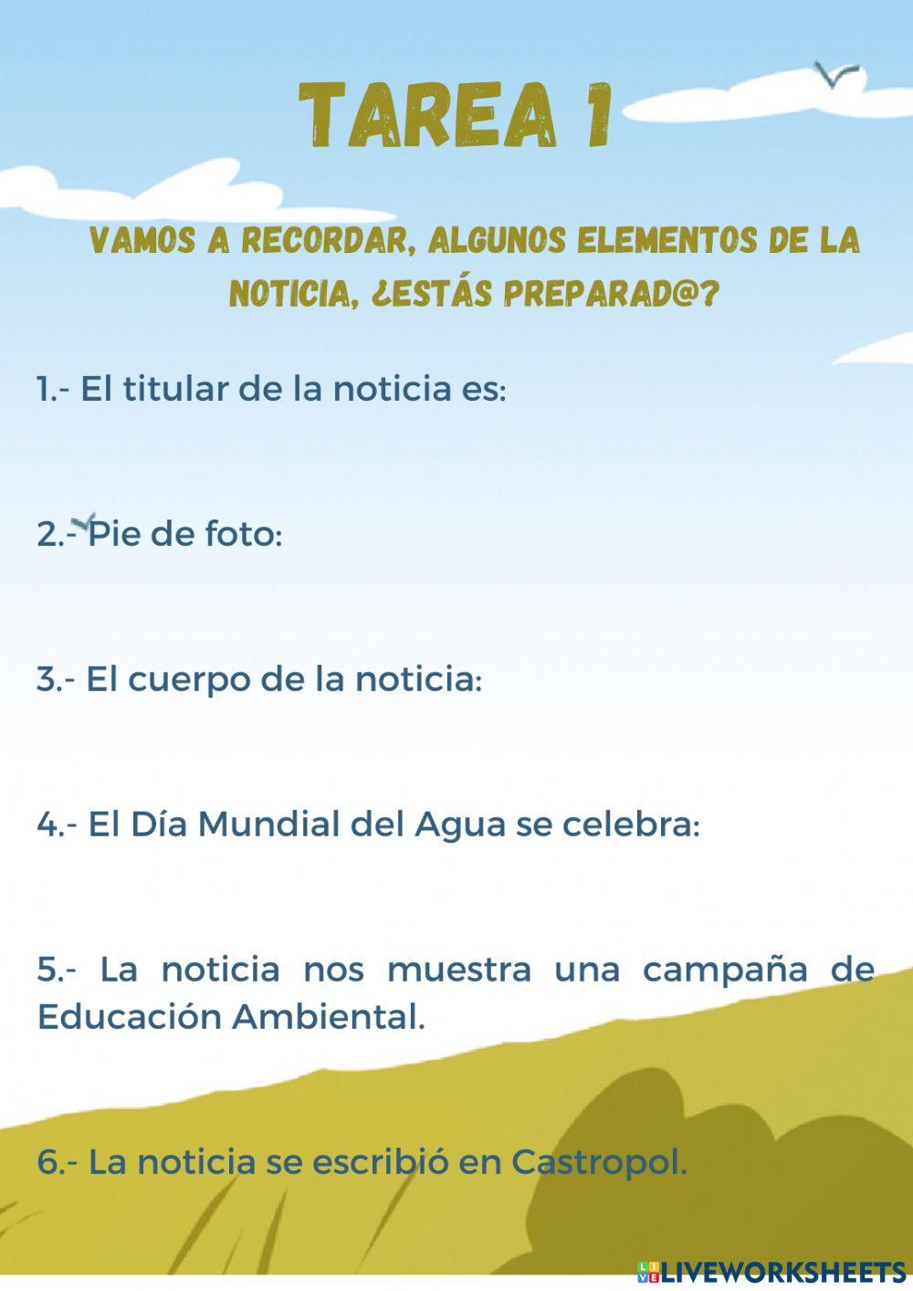 Tarea 1- LA NOTICIA