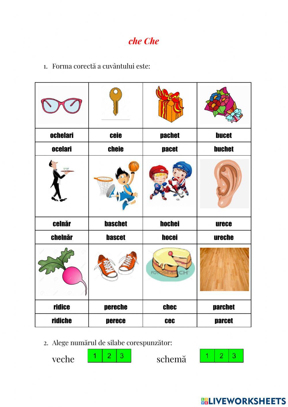 Grupul de litere che, Che