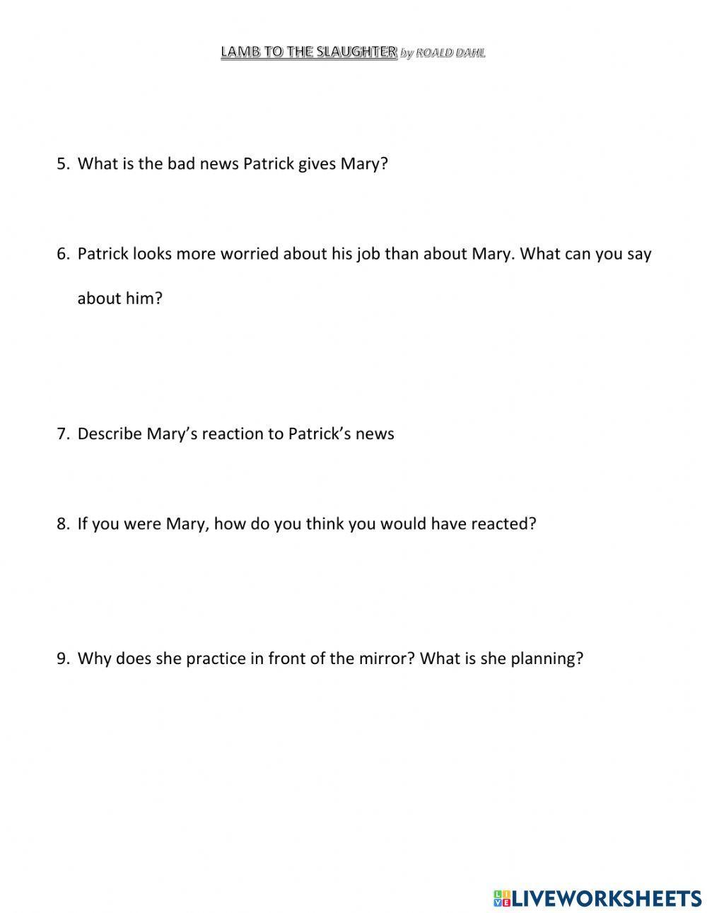 Lamb to the Slaughter