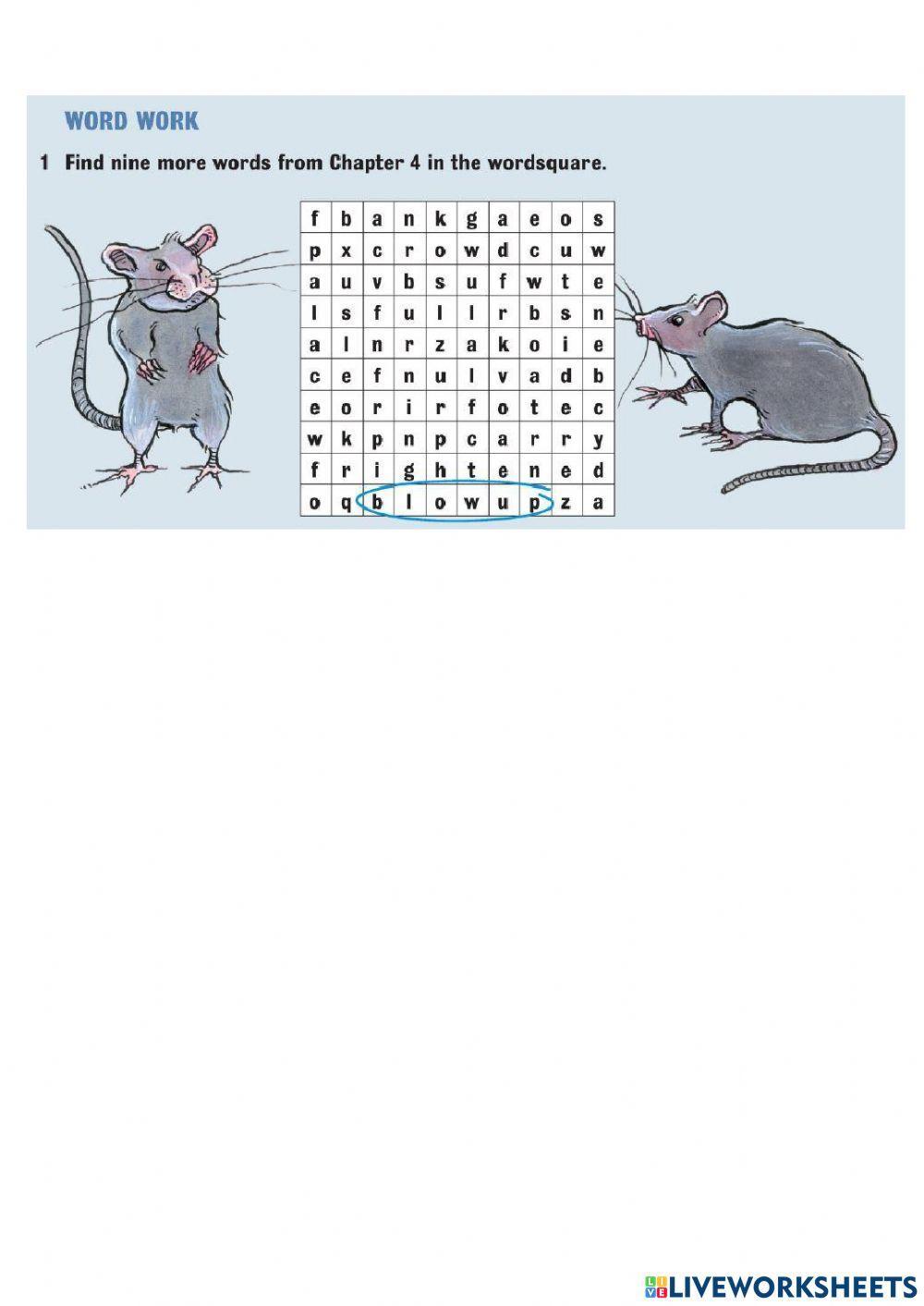 The great fire of London-Chapter 4 Wordsearch