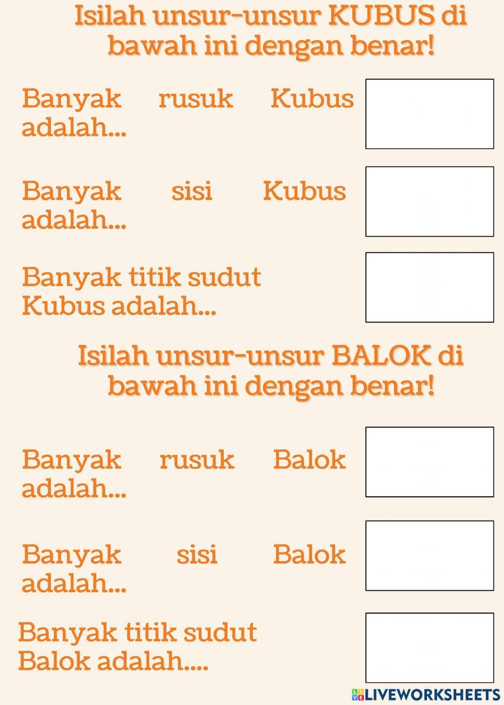 E-LKPD Bangun Ruang Sisi Datar