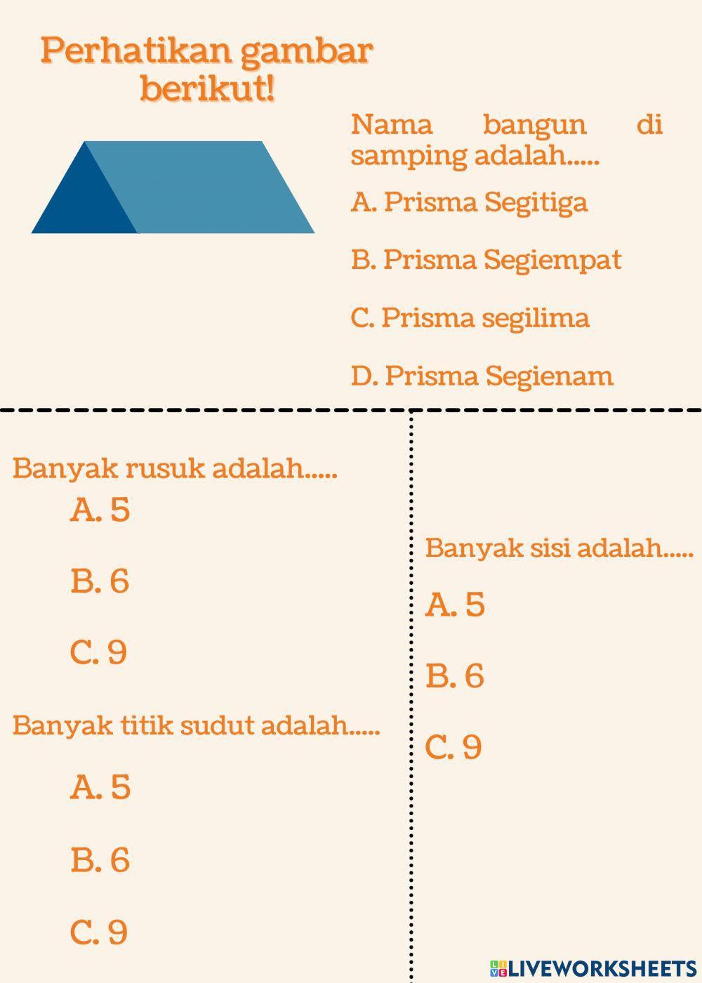 E-LKPD Bangun Ruang Sisi Datar