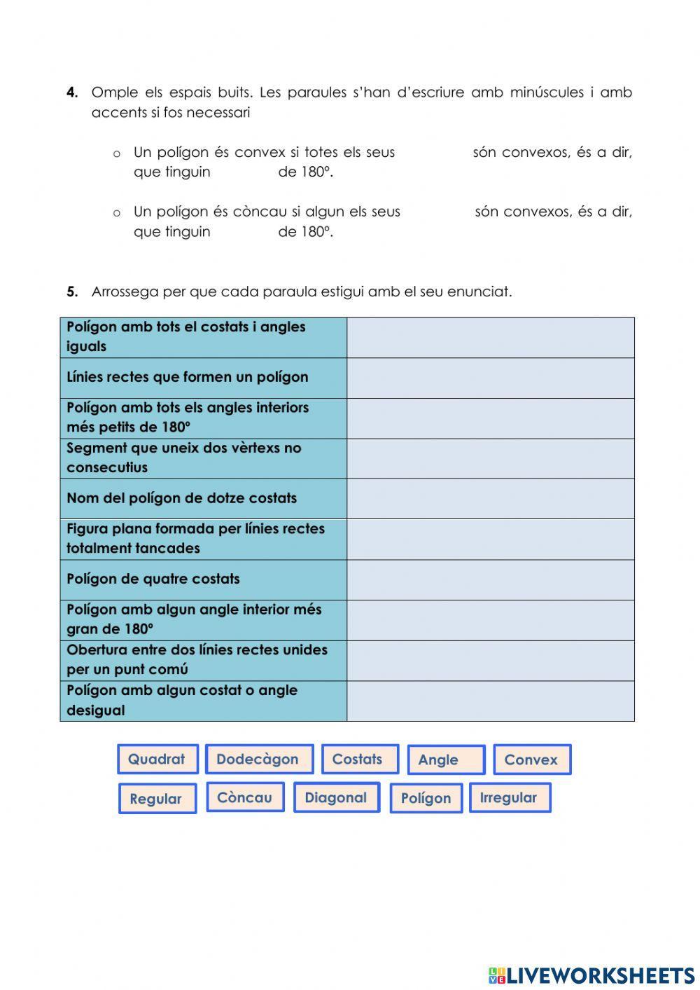 Classificació de polígons