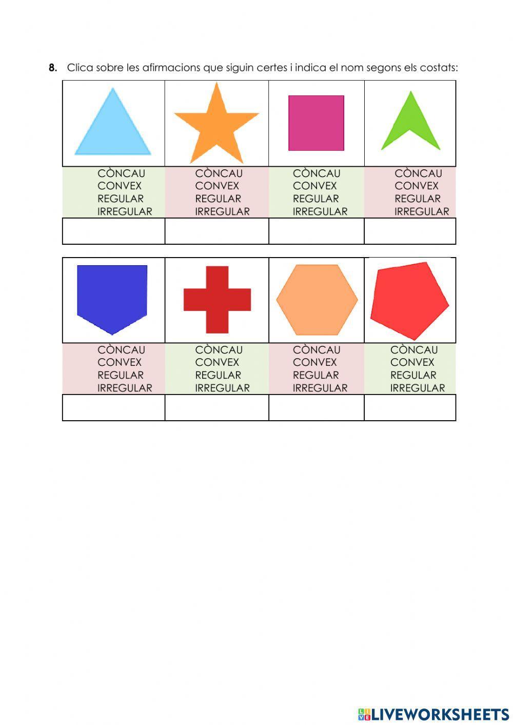 Classificació de polígons