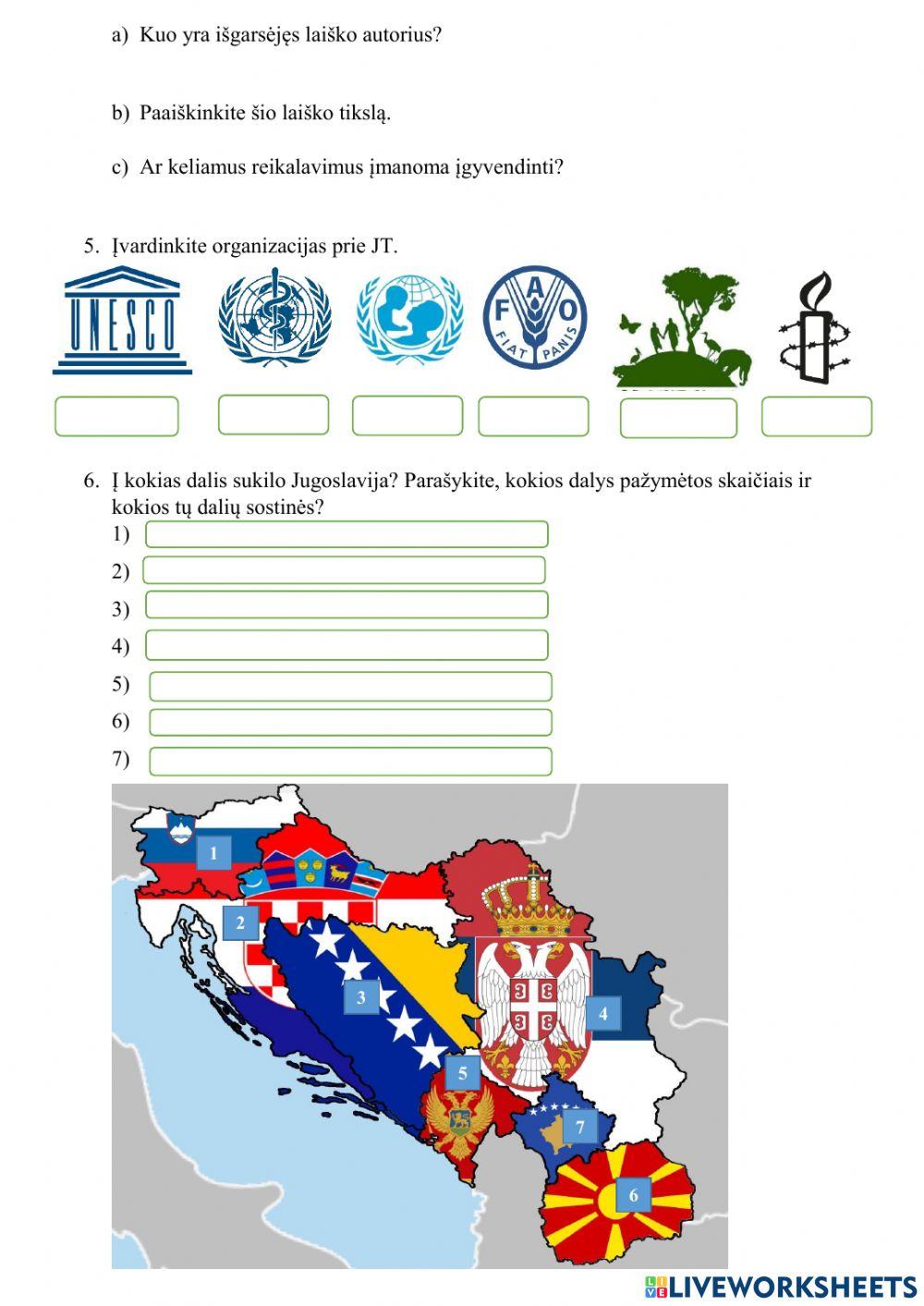 Kontrolinis darbas. JT