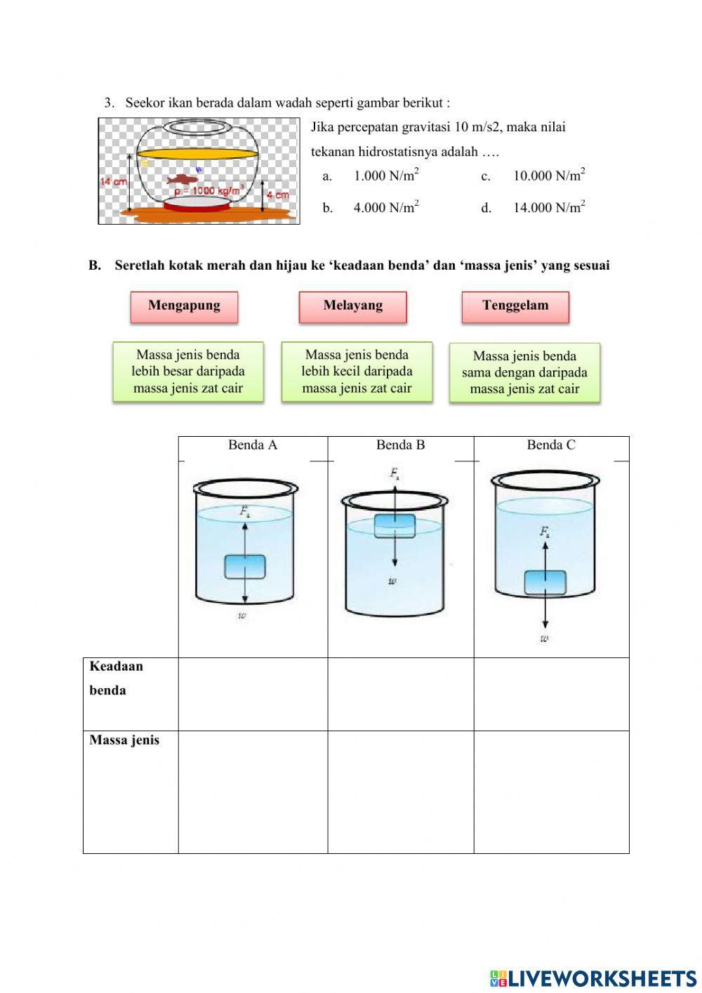 E-LKPD Tekanan Zat dan Penerapannya