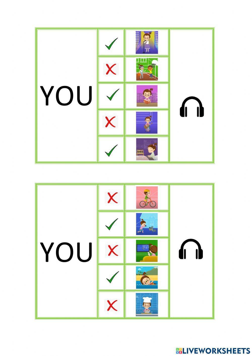 I like- I don't like