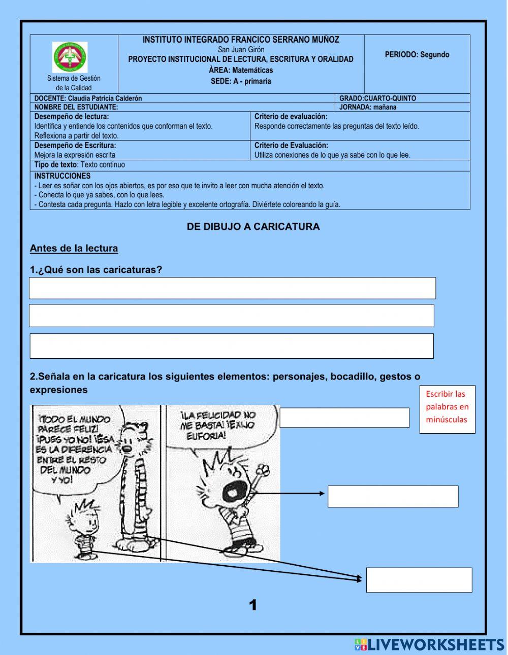 Comprensión lectora de matemáticas