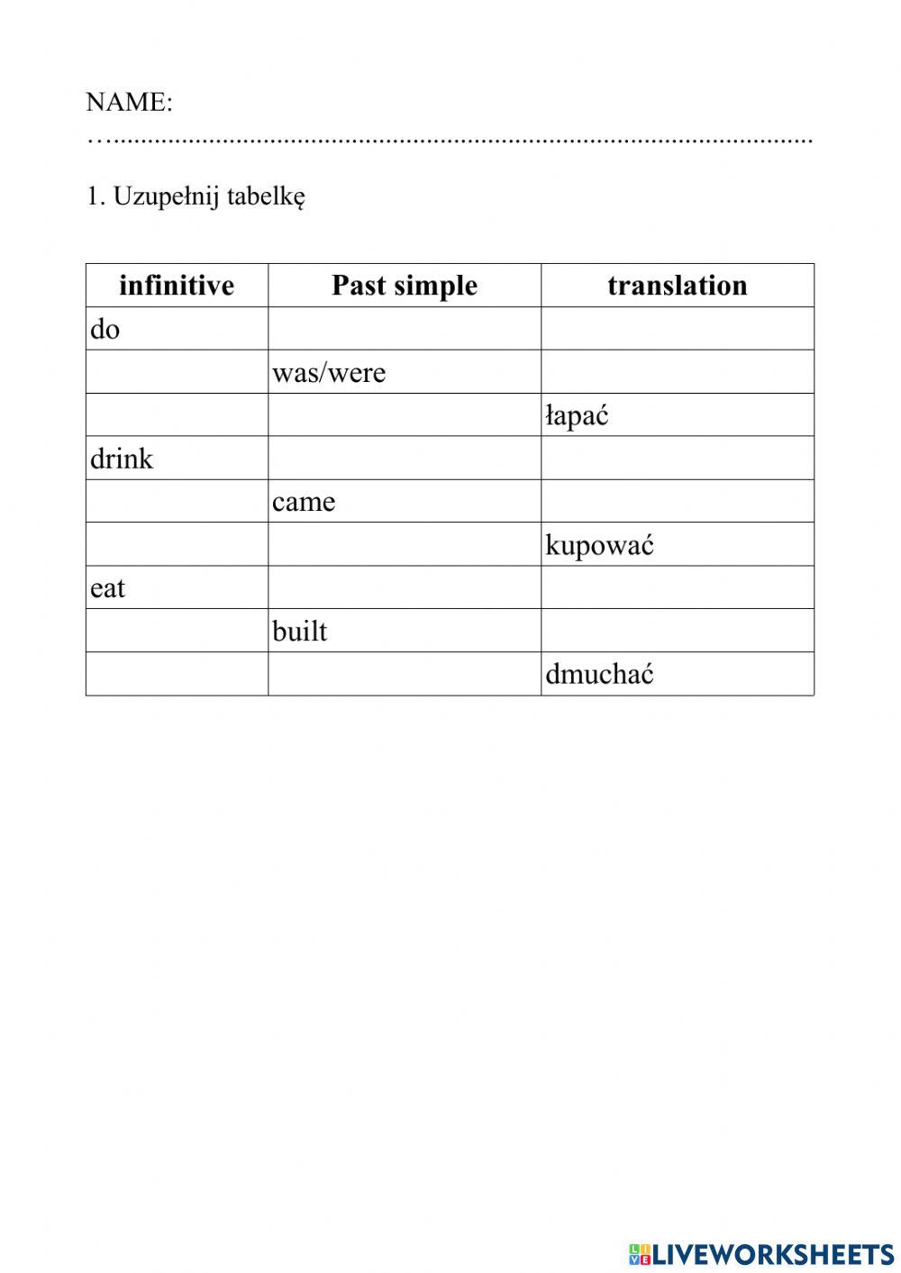 Nieregularne cz I gr A