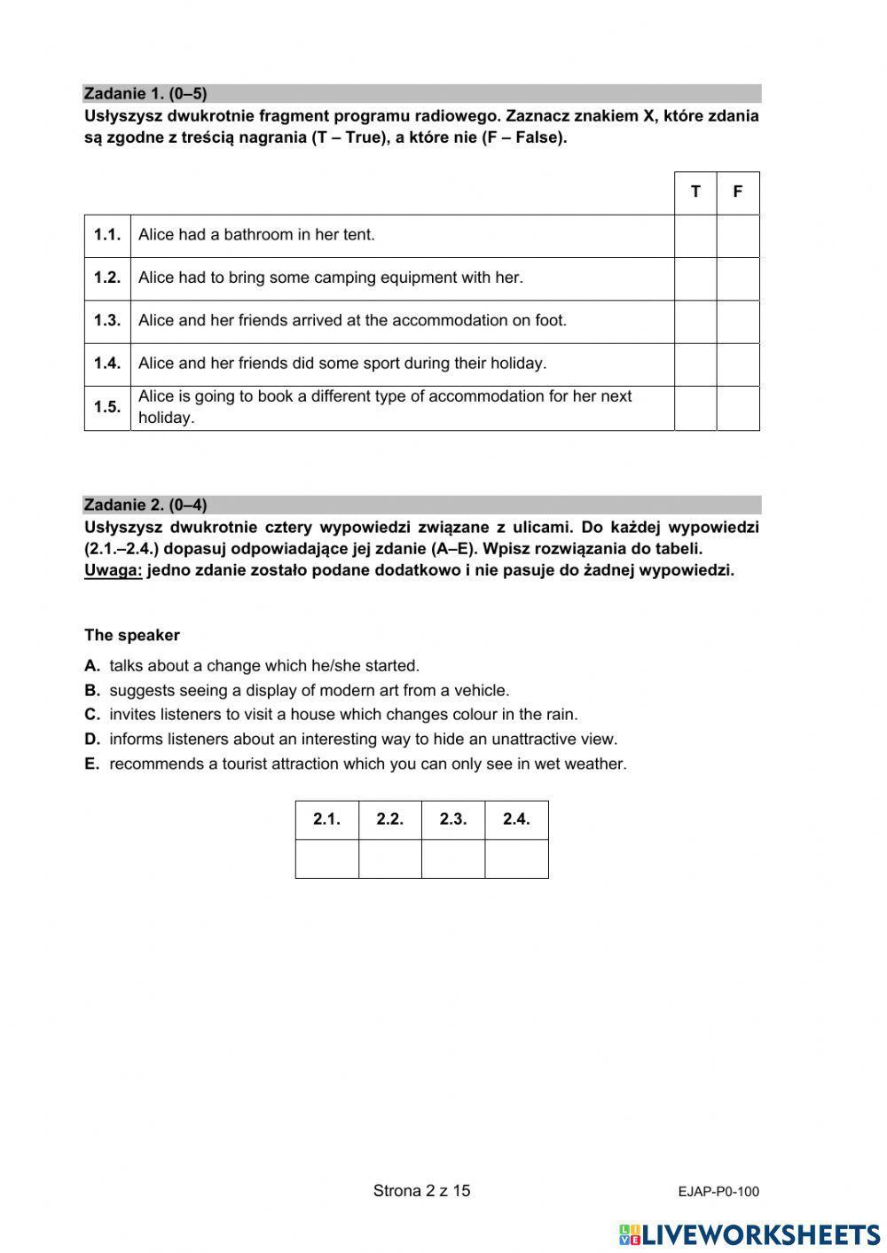 Matura 2021 słuchanie