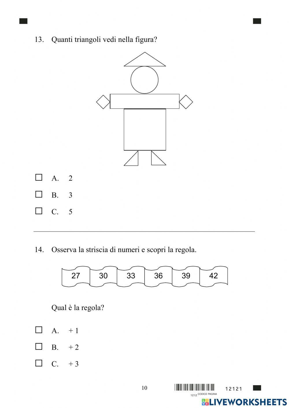 Prova Invalsi 2003-04