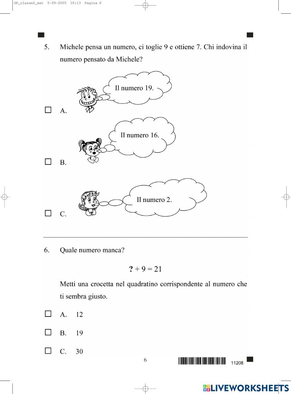 Prova invalsi 2005-06