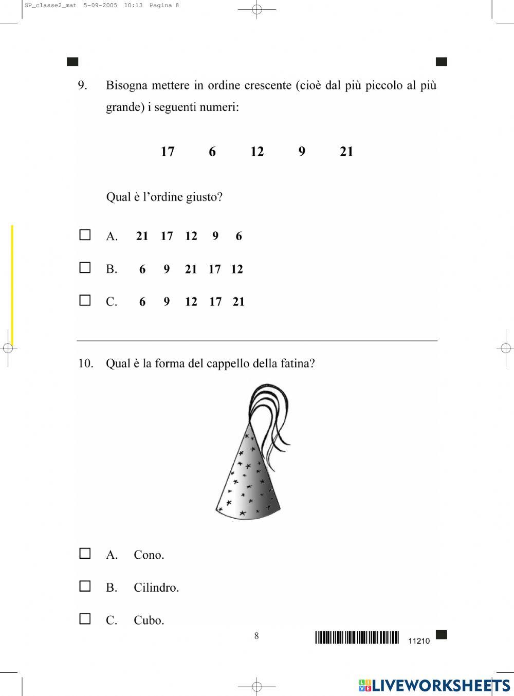 Prova invalsi 2005-06