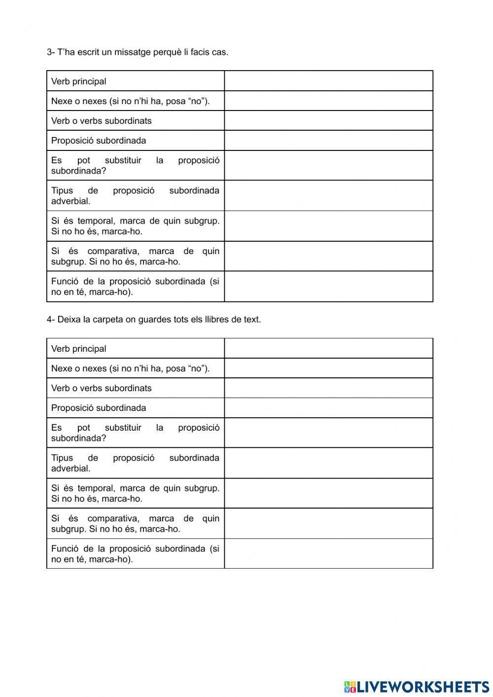 Subordinades adverbials