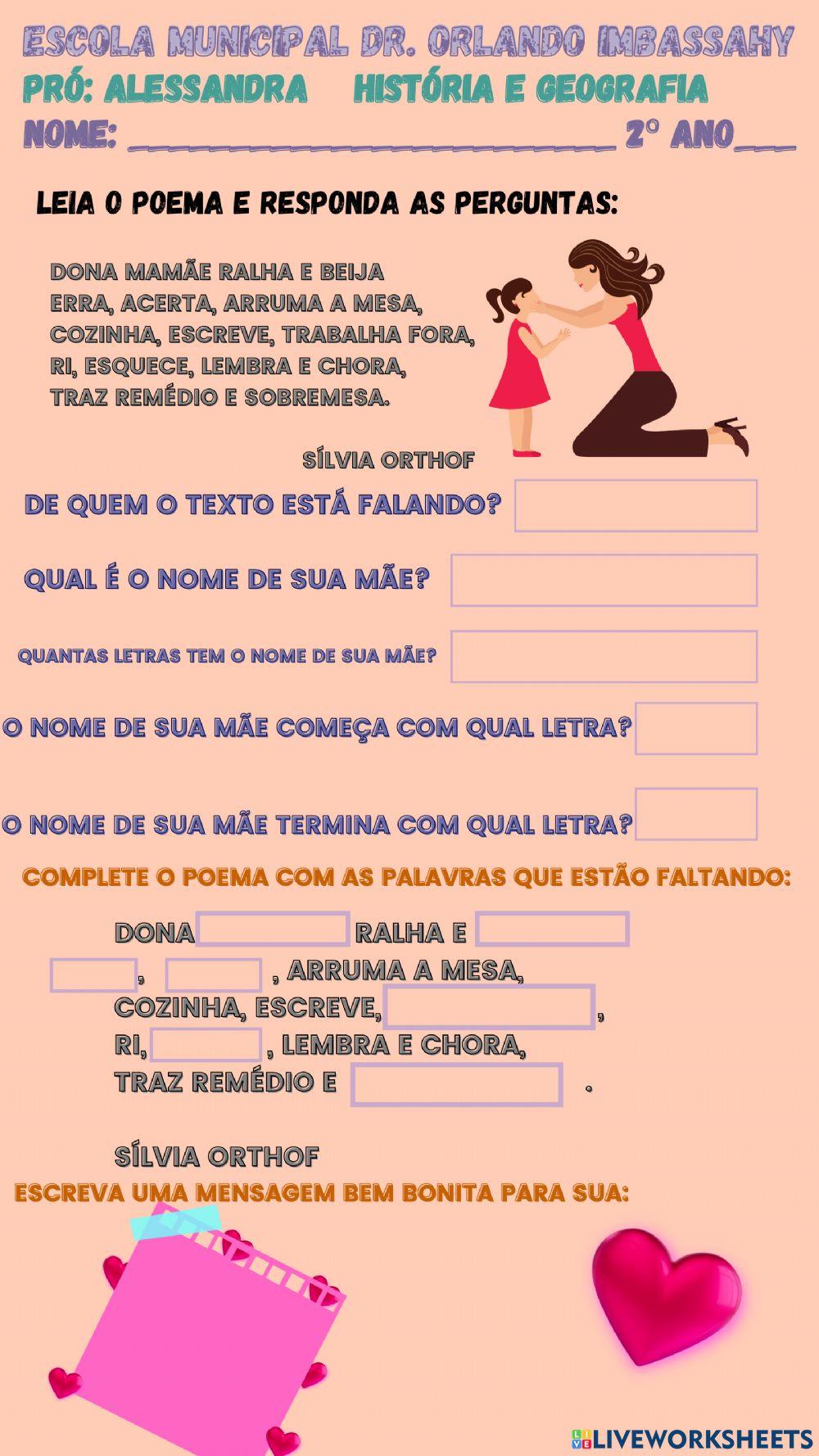 Poema das mães