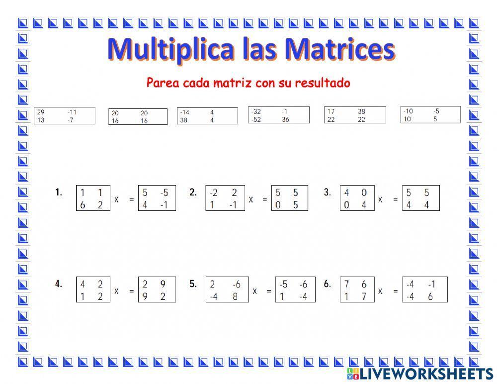 Multiplicación de Matrices