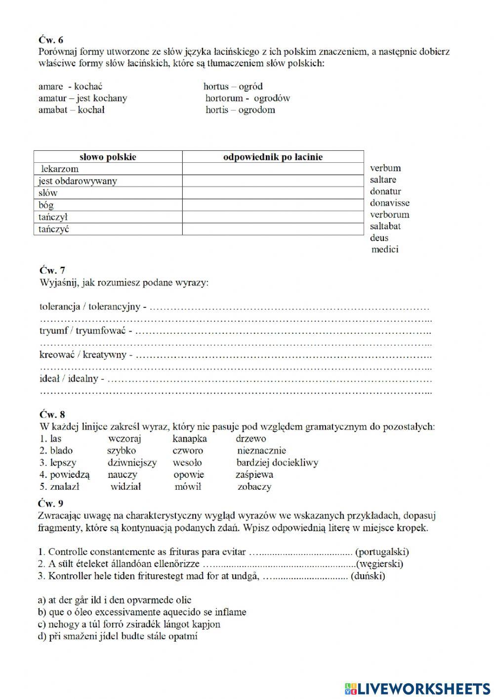 Sprawdzian kompetencji językowych