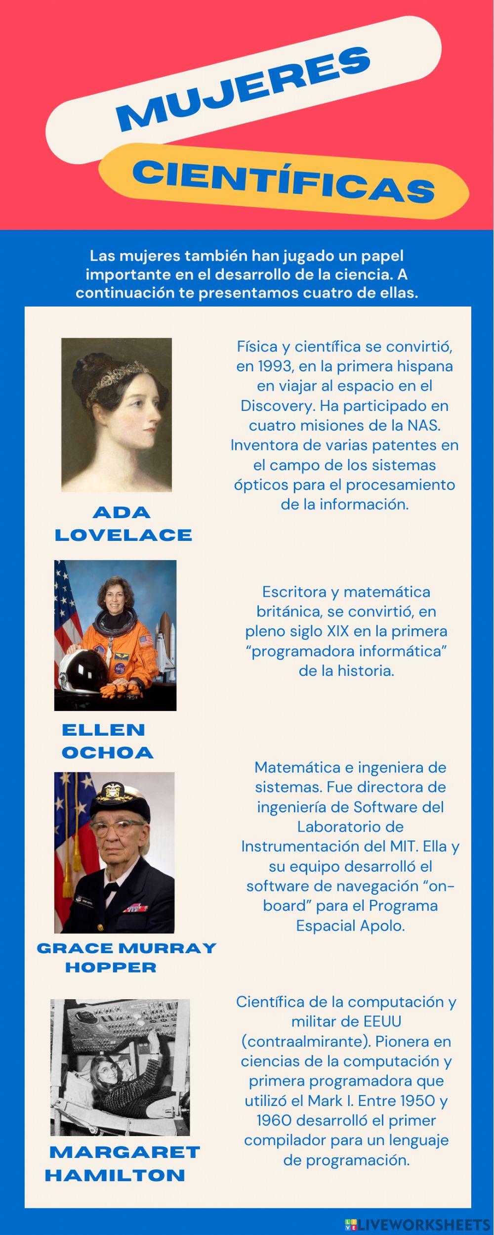 Mujeres cientificas