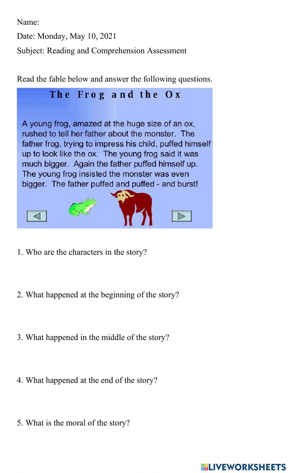 Reading & Comprehension