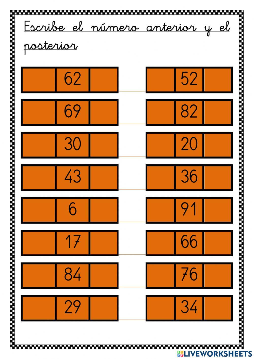 Ficha matemáticas semana del 10 de mayo