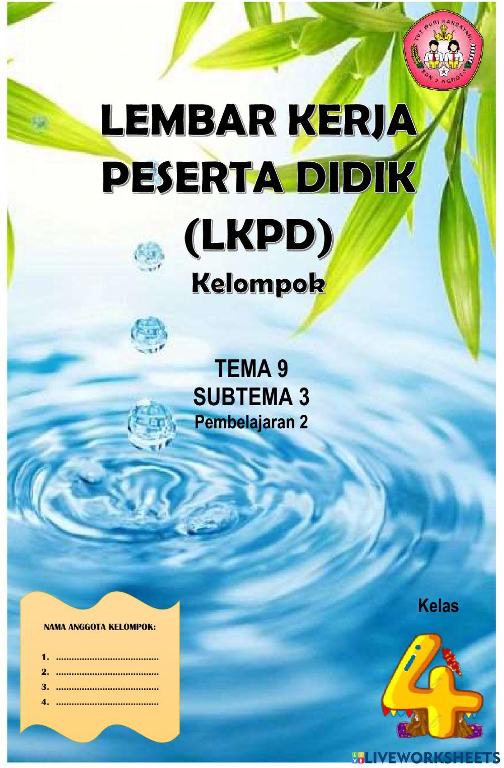 LKPD Kelompok Tema 9 ST 3 Pb 2