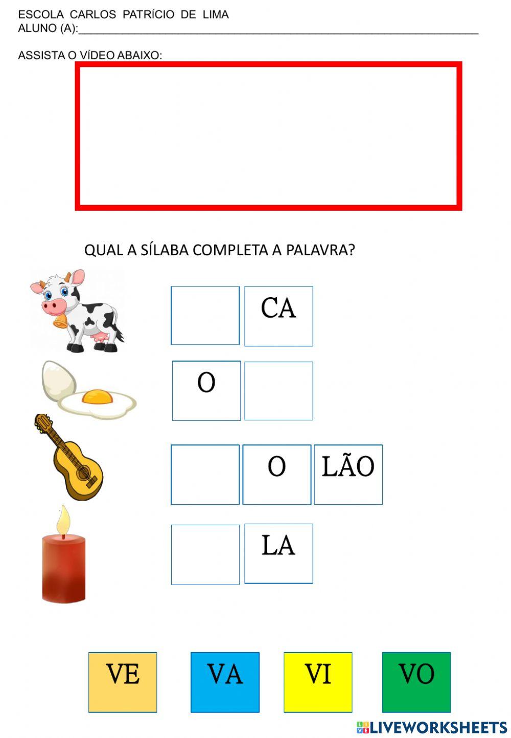 Consciência Silábica