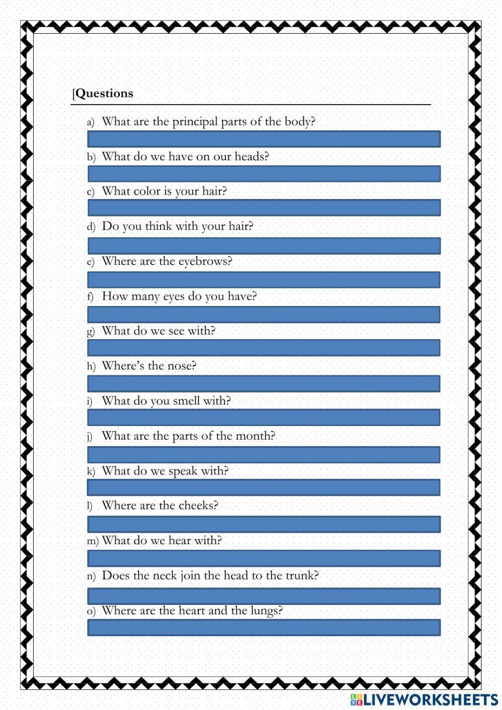 Reading about the human body