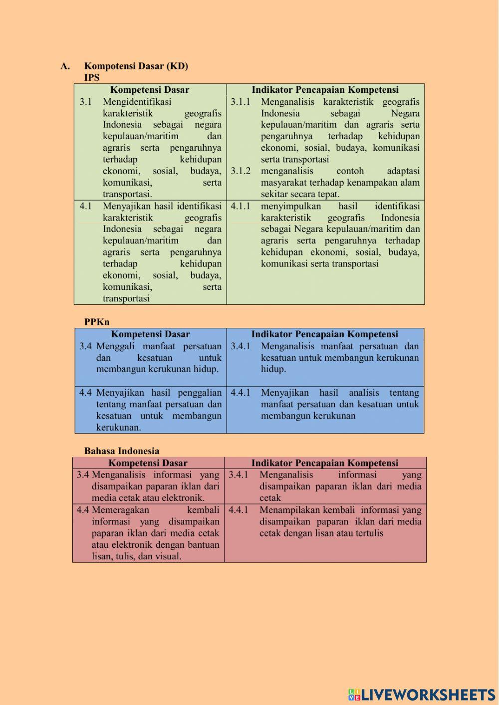 LKPD Tema 9 Subtema 1 PB 4