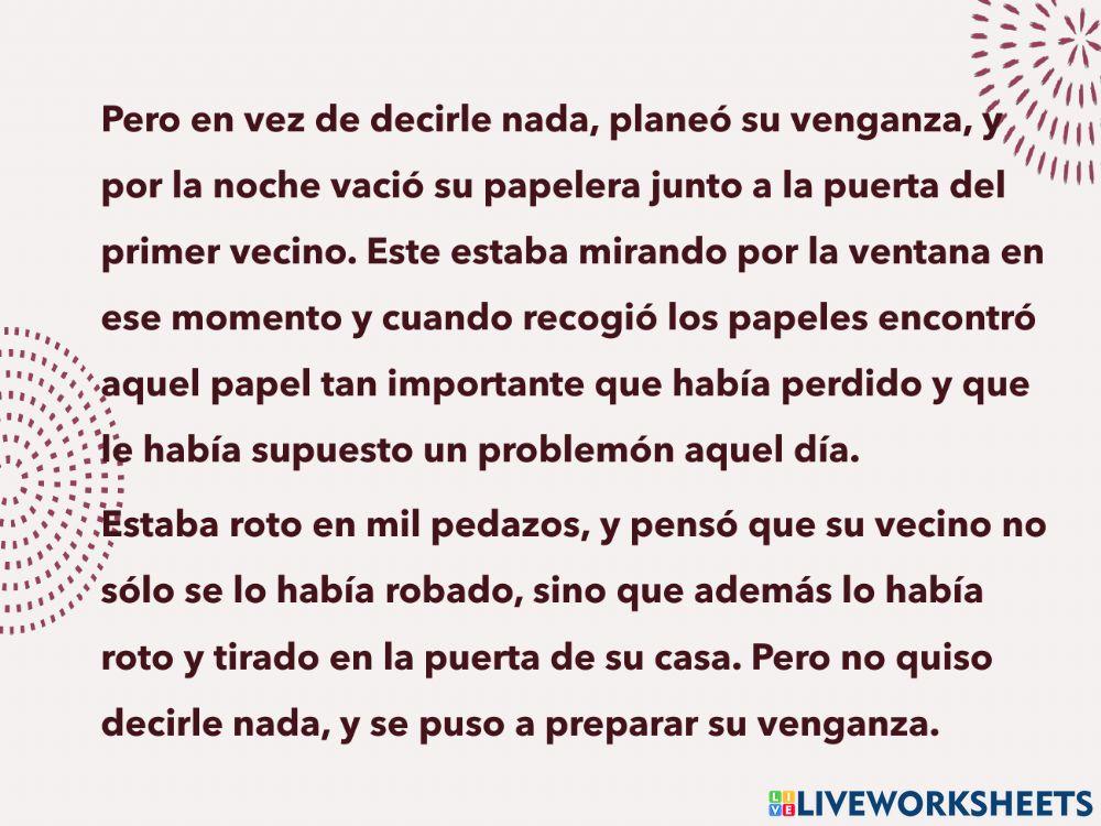 Comprensión de texto