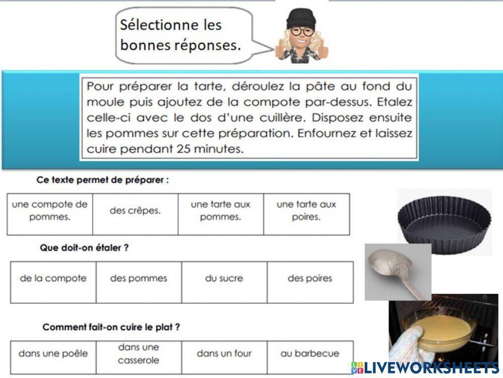 Compréhension teacher Géraldine