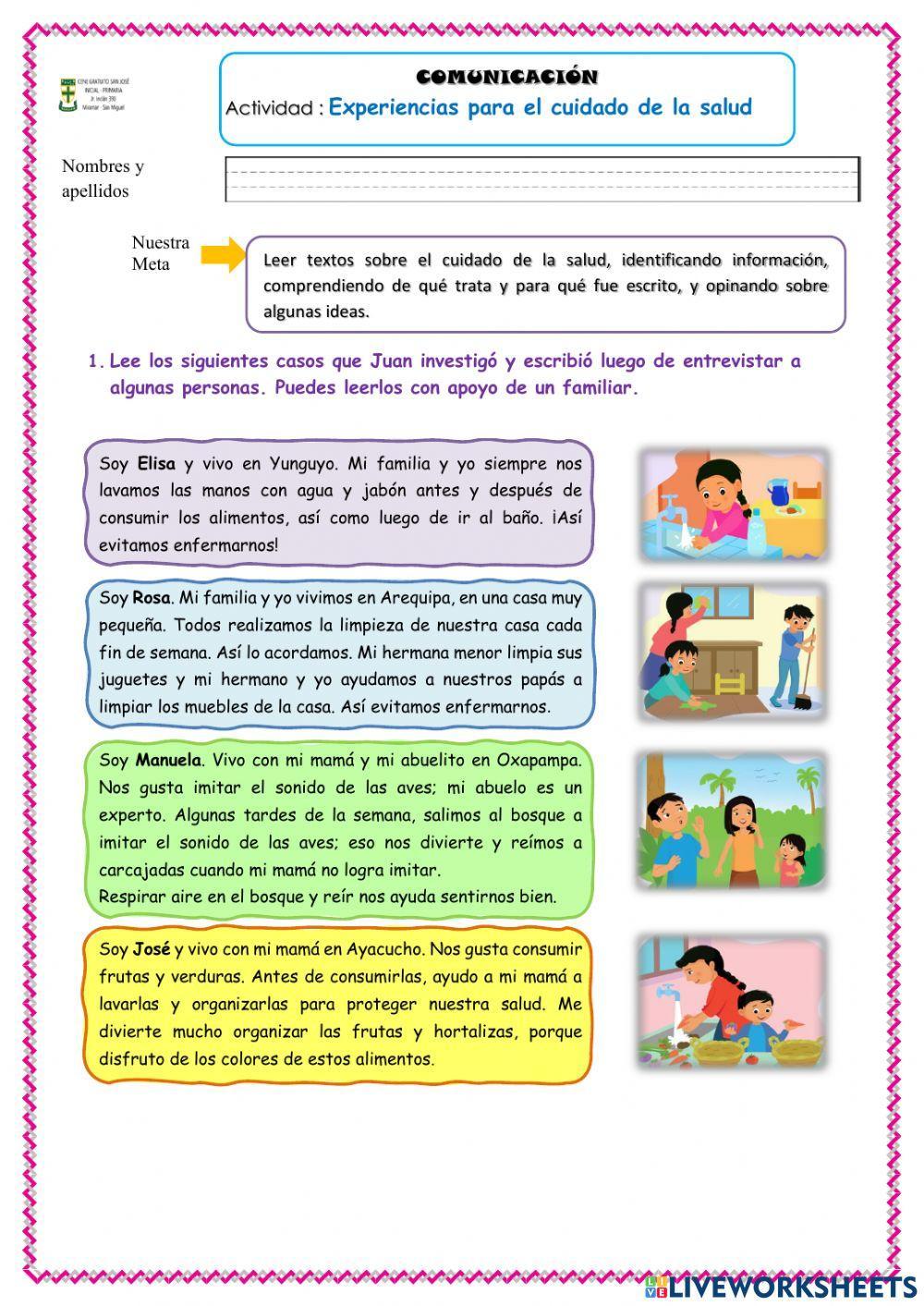 Experiencias para el cuidado de la salud