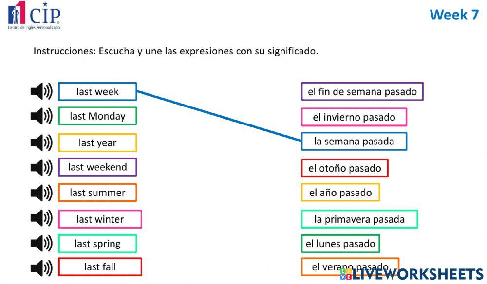 KIDS Time Expressions Week 8