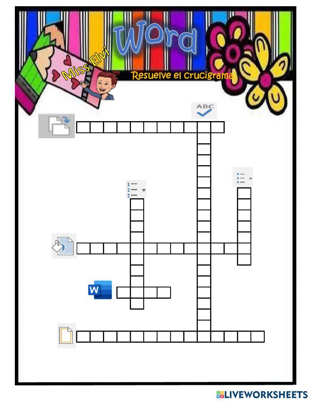 Crucigrama de Word