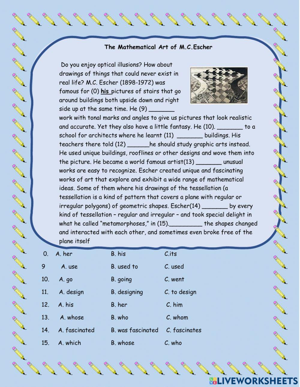 GRAMMAR KNOWLEDGE PART 4 PRACTICE