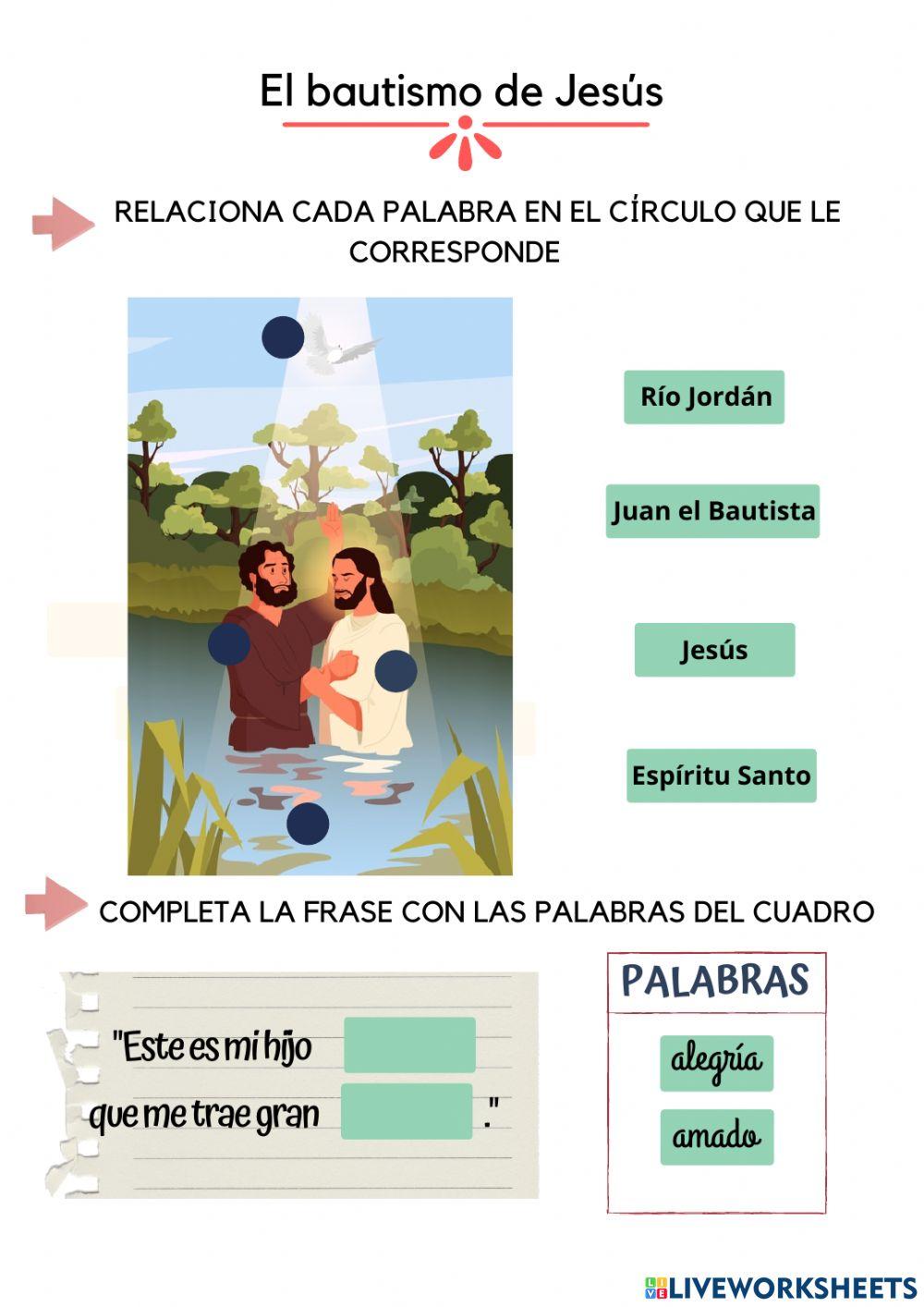 El bautismo de Jesús