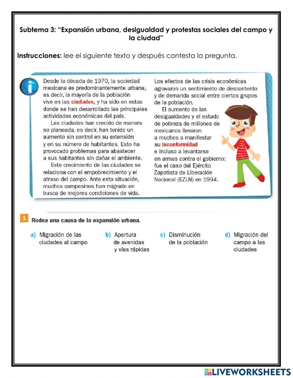 Bloque 5:México al final del siglo XX y los albores del XXI