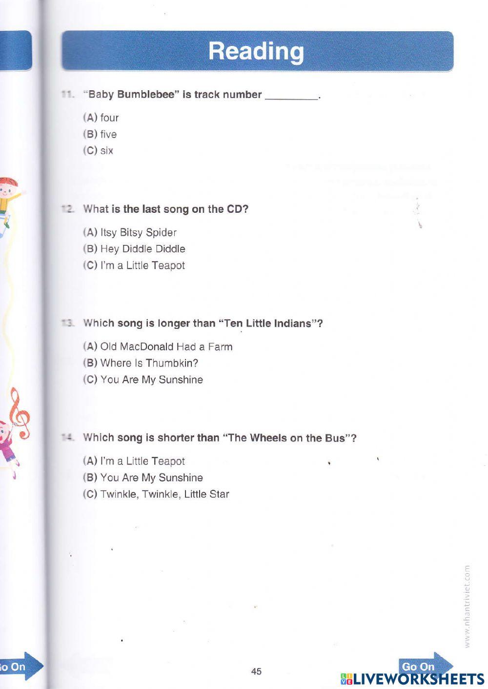 TOEFL Primary - Reading Test 2