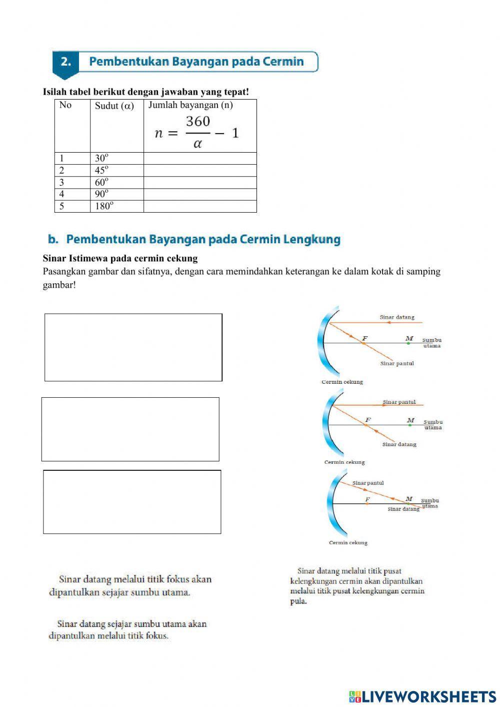 LKPD : Cahaya dan optik (Part 1)