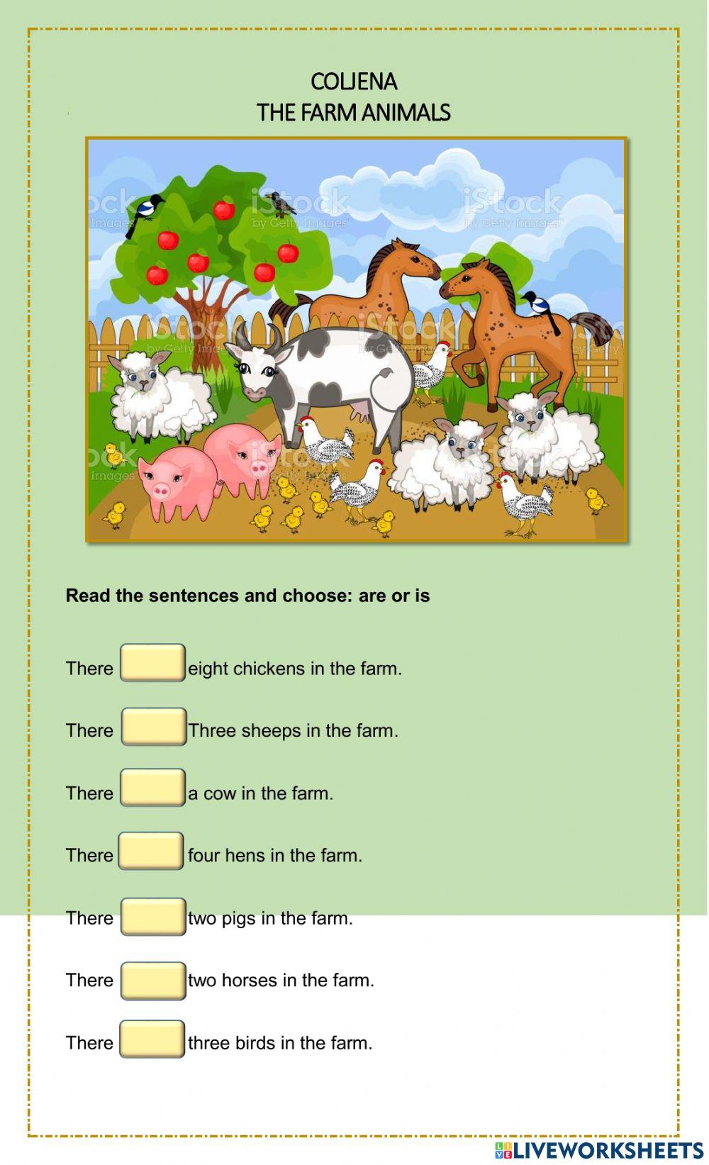 The farm animals
