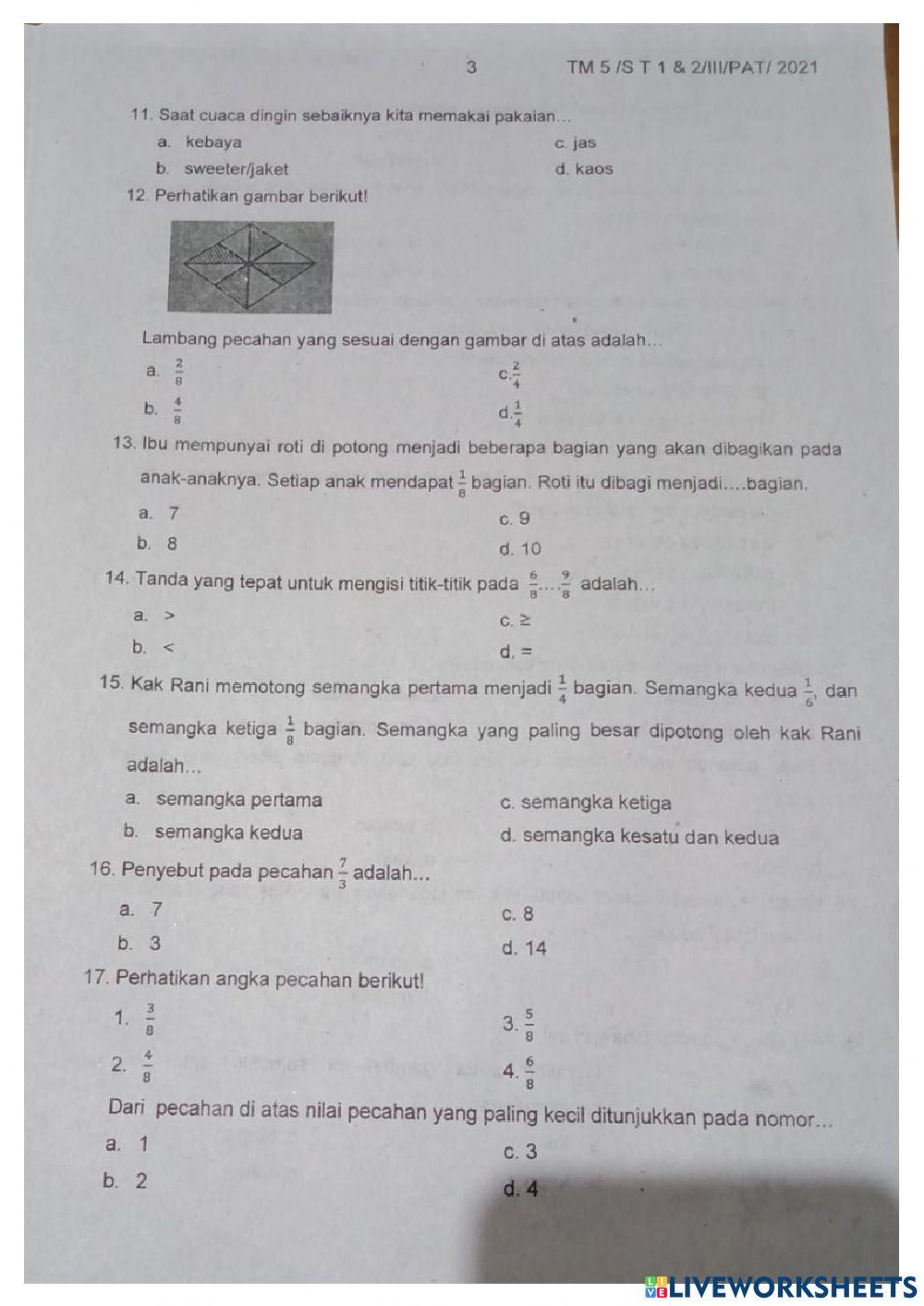 Tematik Tema 5 sub tema 1&2