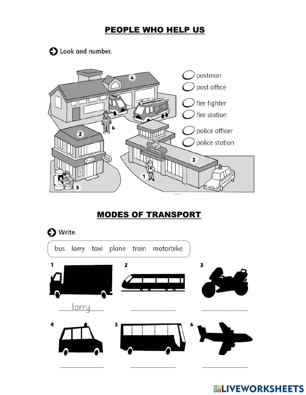 ENGLISH CLASS - Primero - Actividad 7